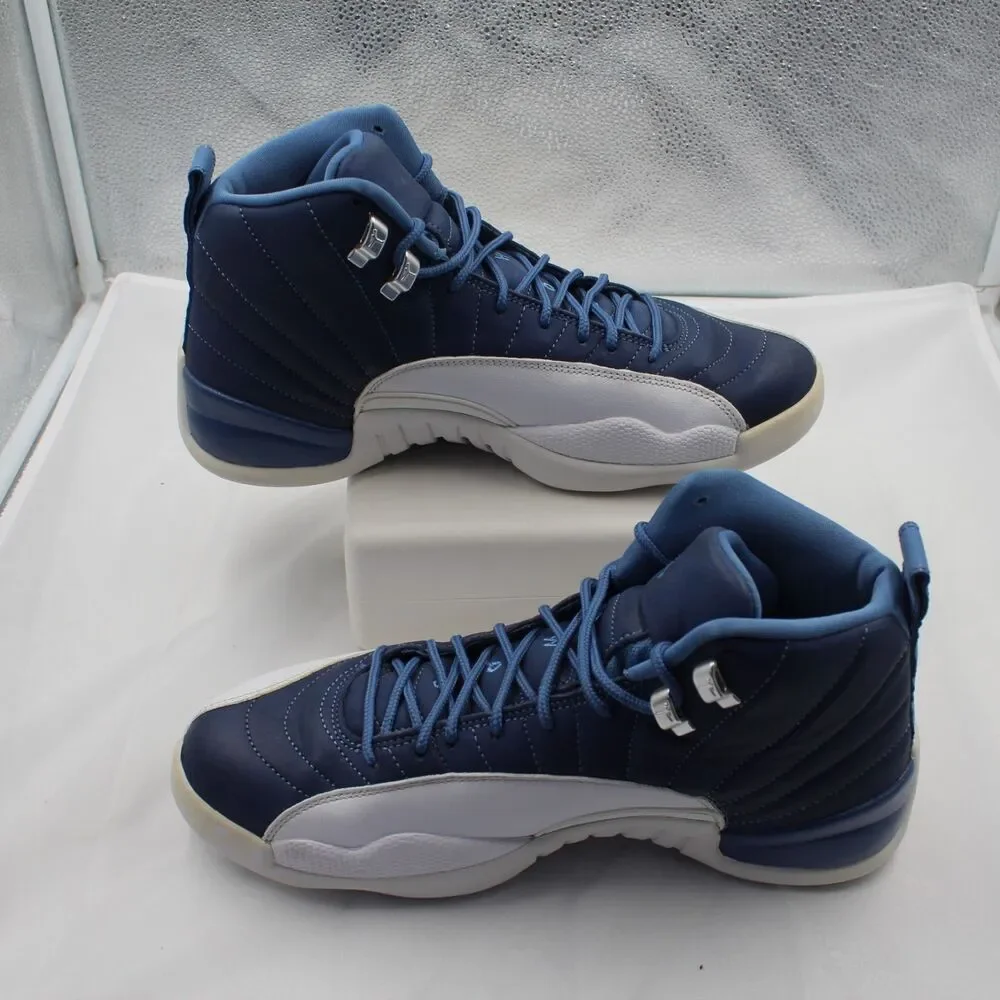 Nike Air Jordan 12 Retro Indigo 2020 Stone Blue White 130690-404 Men's Size 10